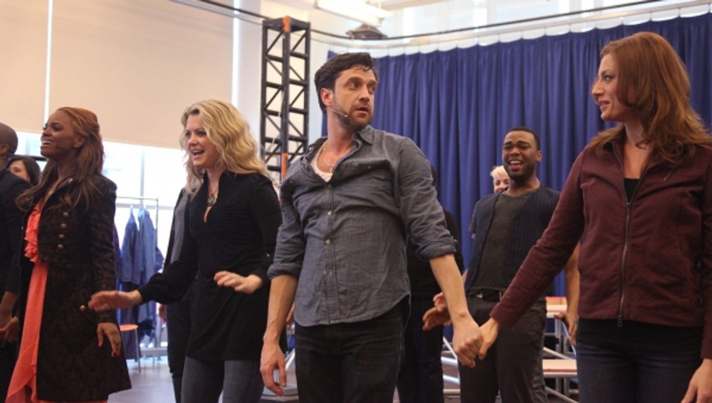 Photo Coverage: Raul Esparza, Jessica Phillips & LEAP OF FAITH Meets the Press!  Image