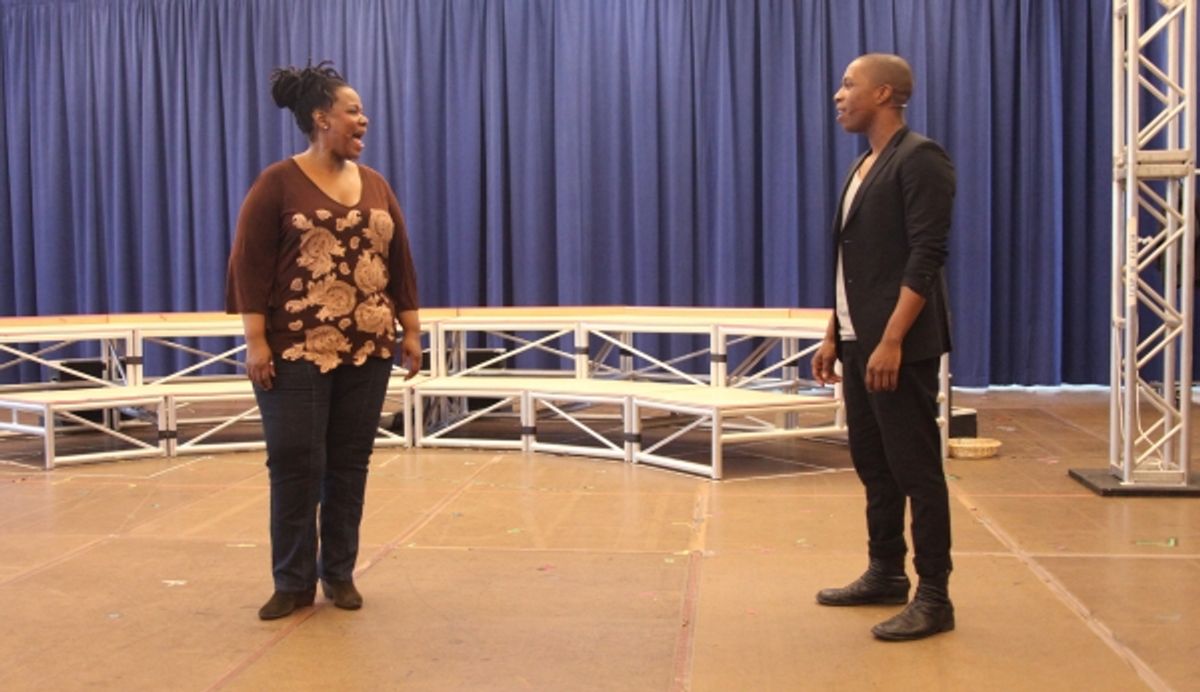 Kecia Lewis-Evans & Leslie Odom Jr. at 