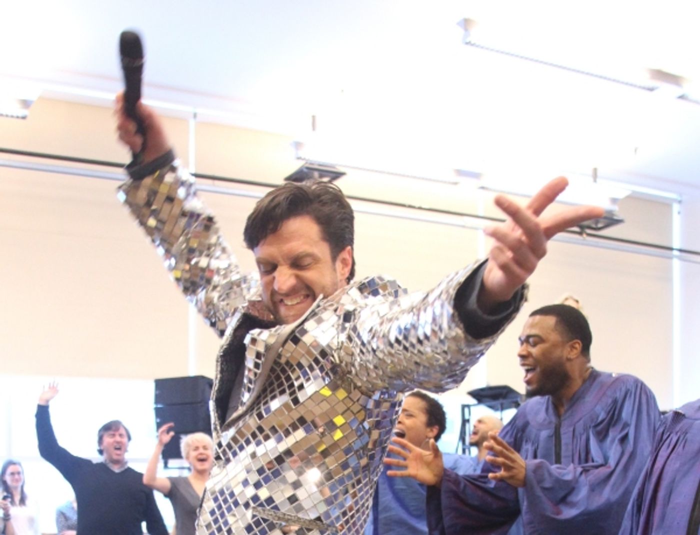 Photo Coverage: Raul Esparza, Jessica Phillips & LEAP OF FAITH Meets the Press!  Image