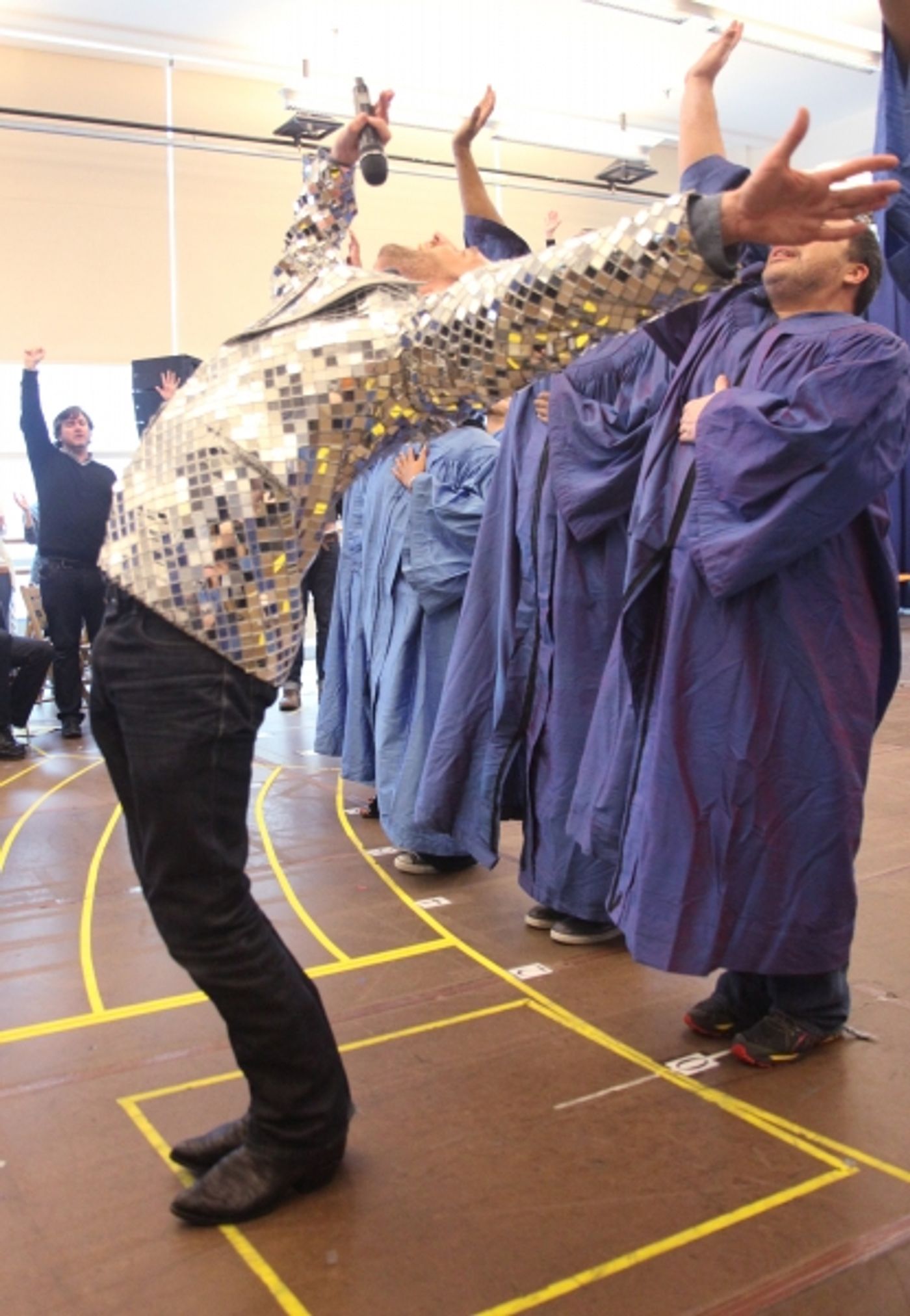 Photo Coverage: Raul Esparza, Jessica Phillips & LEAP OF FAITH Meets the Press!  Image