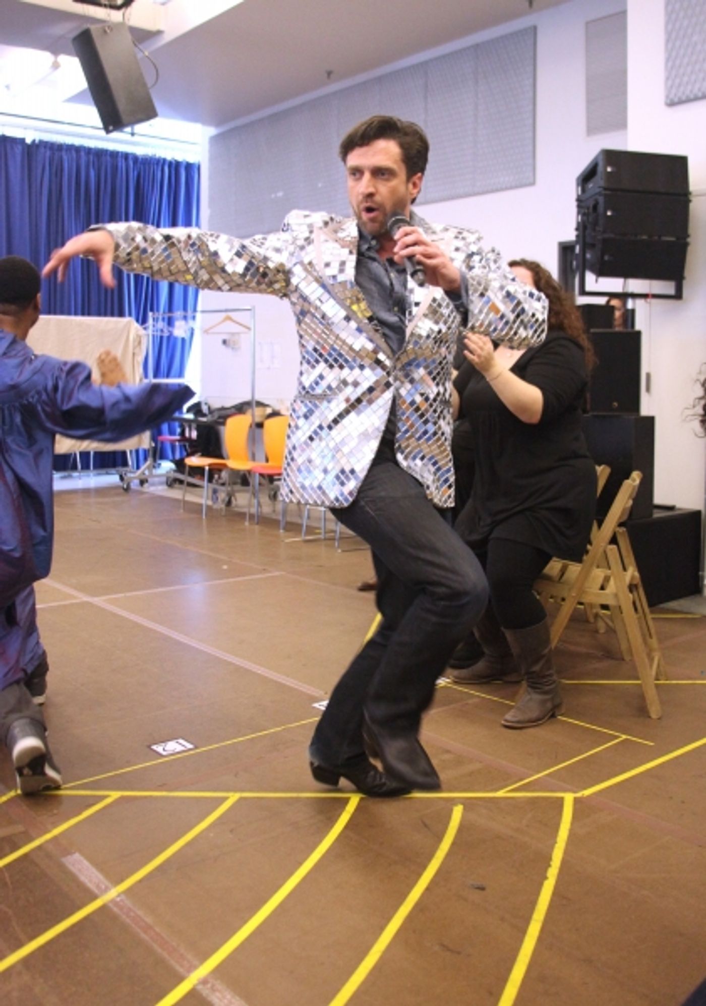 Photo Coverage: Raul Esparza, Jessica Phillips & LEAP OF FAITH Meets the Press!  Image
