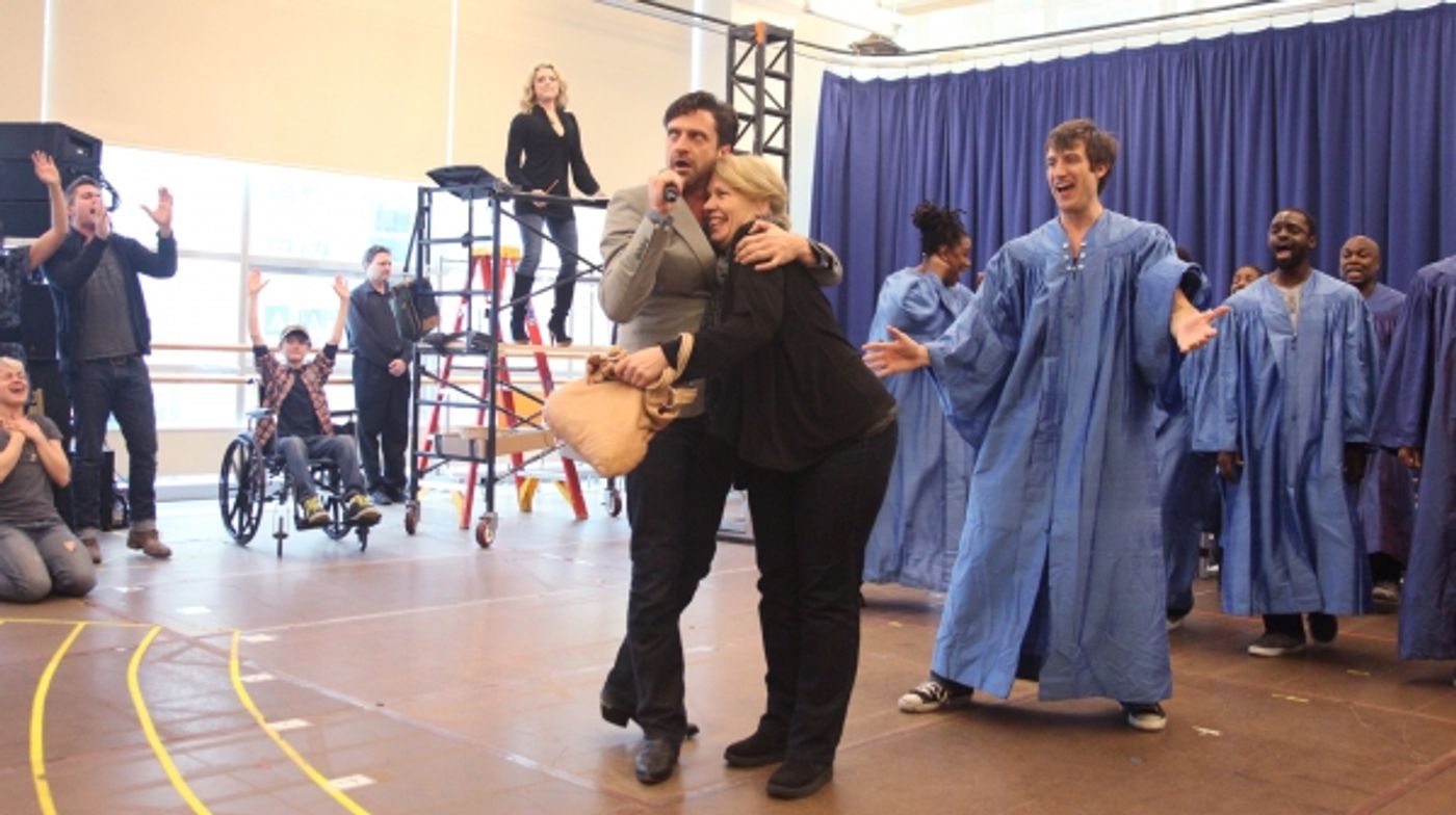 Photo Coverage: Raul Esparza, Jessica Phillips & LEAP OF FAITH Meets the Press!  Image