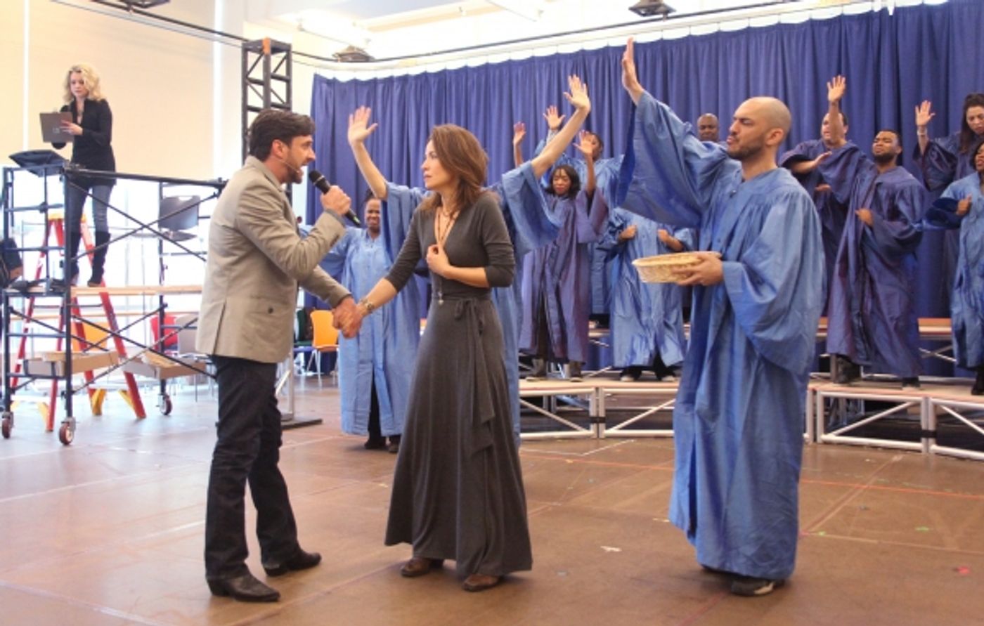 Photo Coverage: Raul Esparza, Jessica Phillips & LEAP OF FAITH Meets the Press!  Image