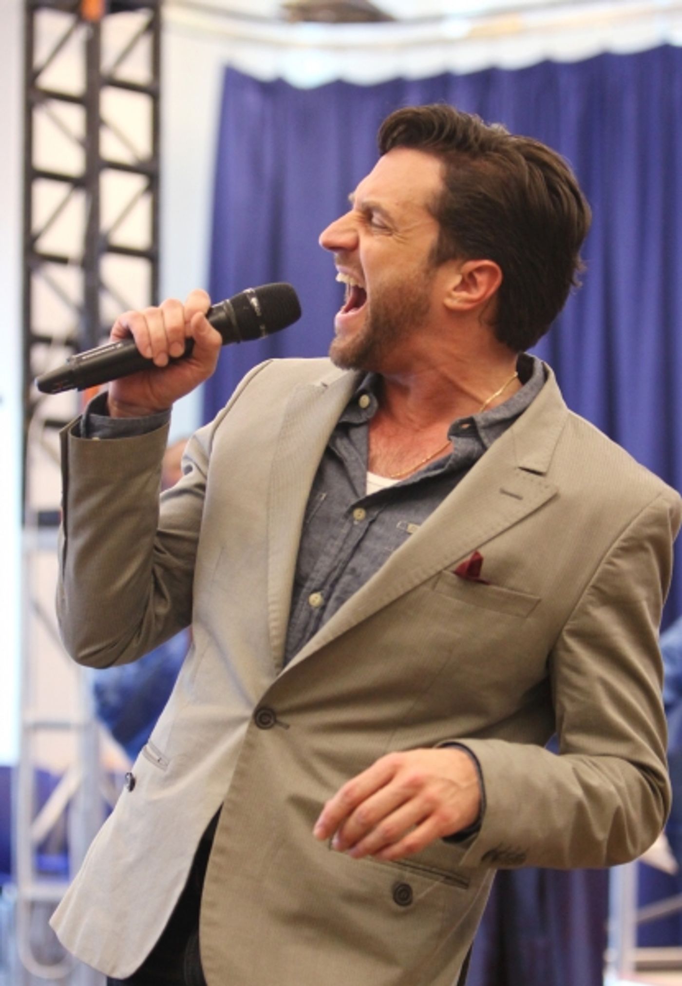 Photo Coverage: Raul Esparza, Jessica Phillips & LEAP OF FAITH Meets the Press!  Image