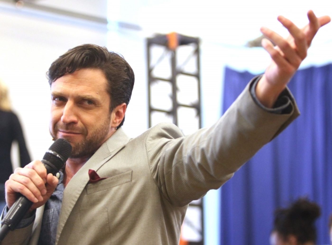 Photo Coverage: Raul Esparza, Jessica Phillips & LEAP OF FAITH Meets the Press!  Image