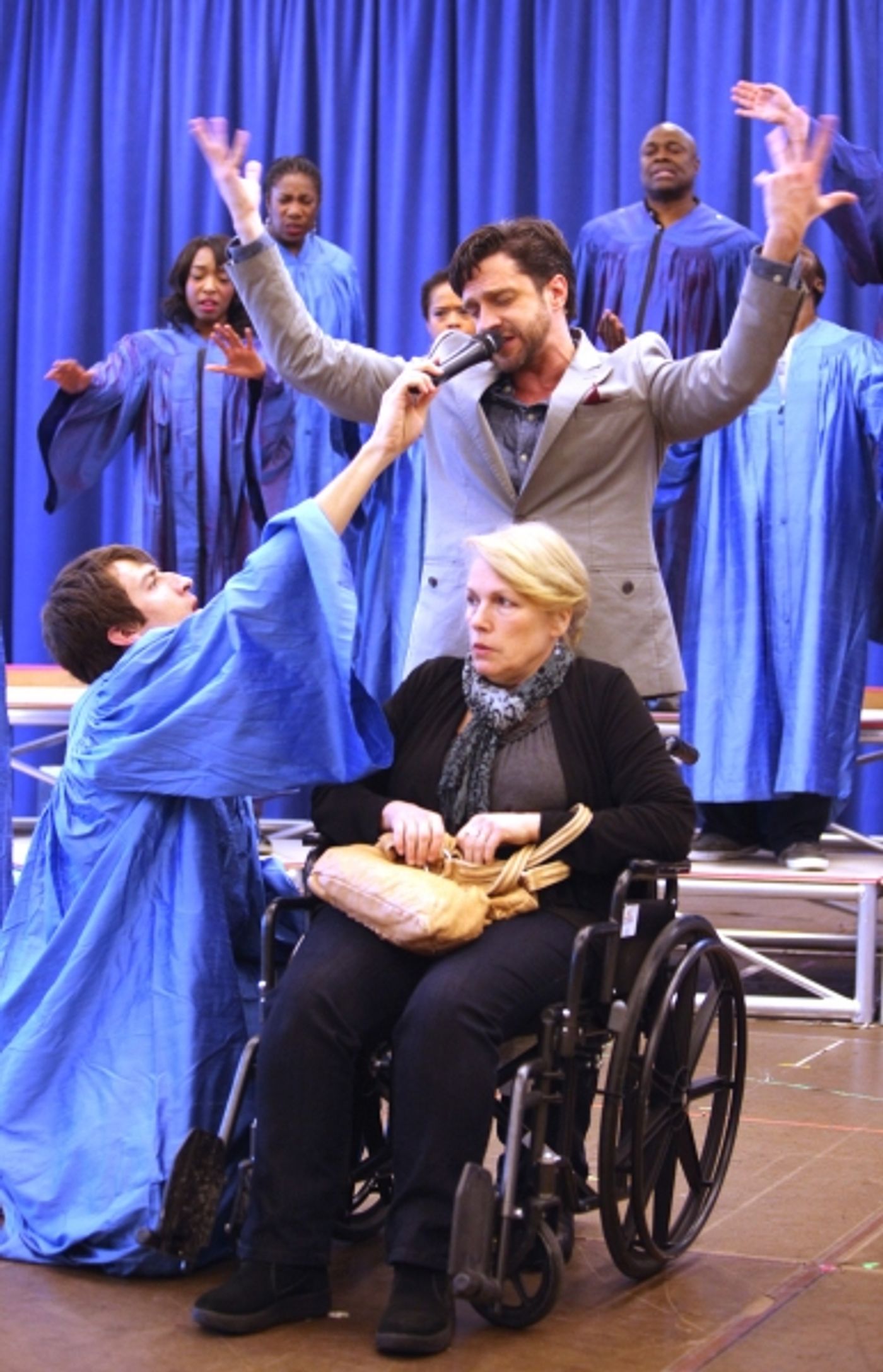 Photo Coverage: Raul Esparza, Jessica Phillips & LEAP OF FAITH Meets the Press!  Image