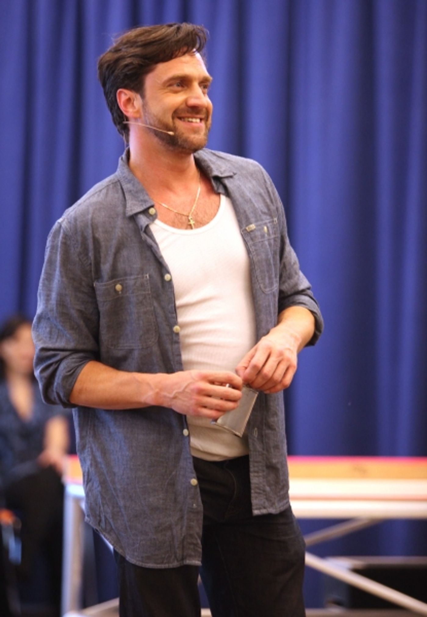 Photo Coverage: Raul Esparza, Jessica Phillips & LEAP OF FAITH Meets the Press!  Image