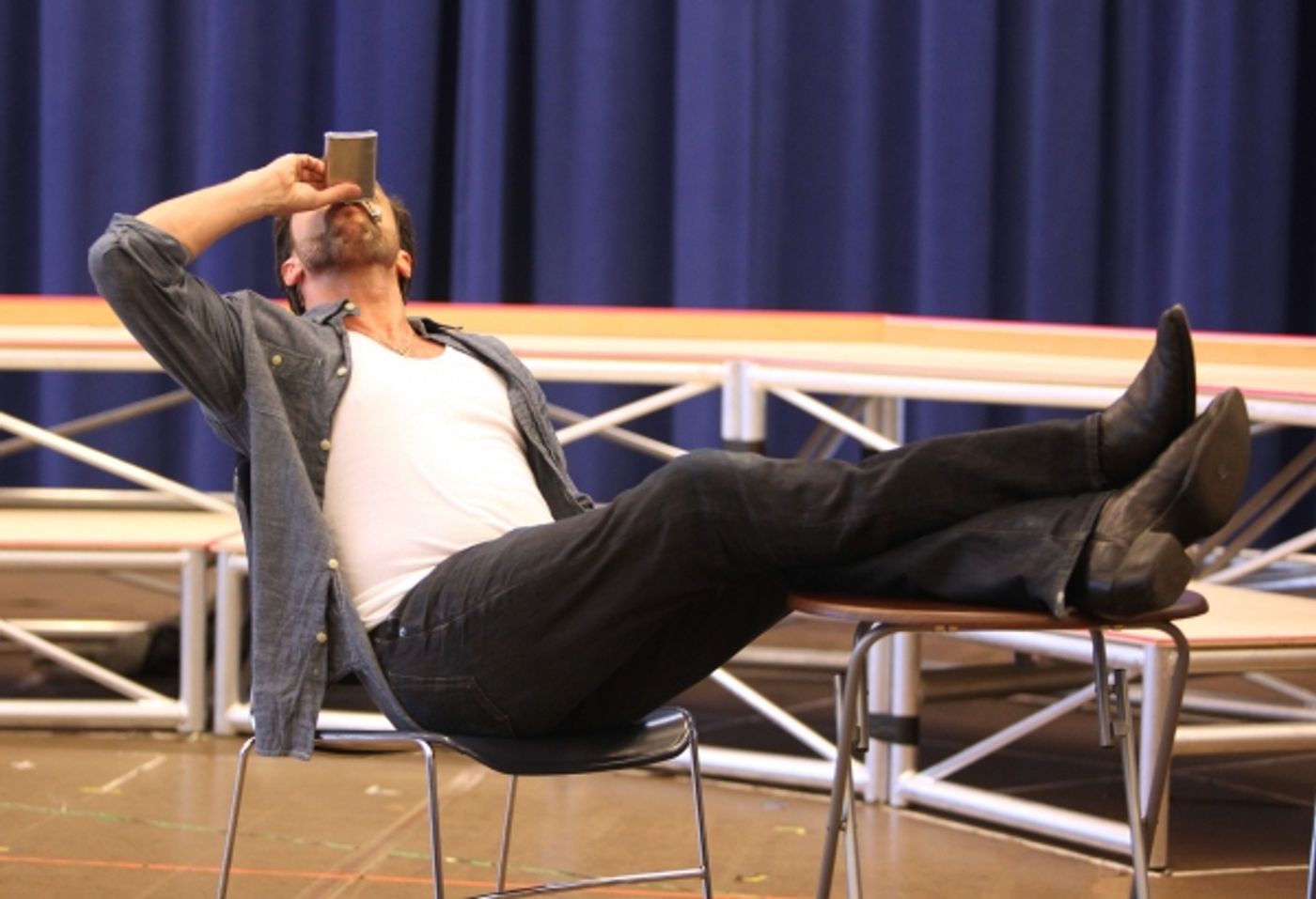 Photo Coverage: Raul Esparza, Jessica Phillips & LEAP OF FAITH Meets the Press!  Image