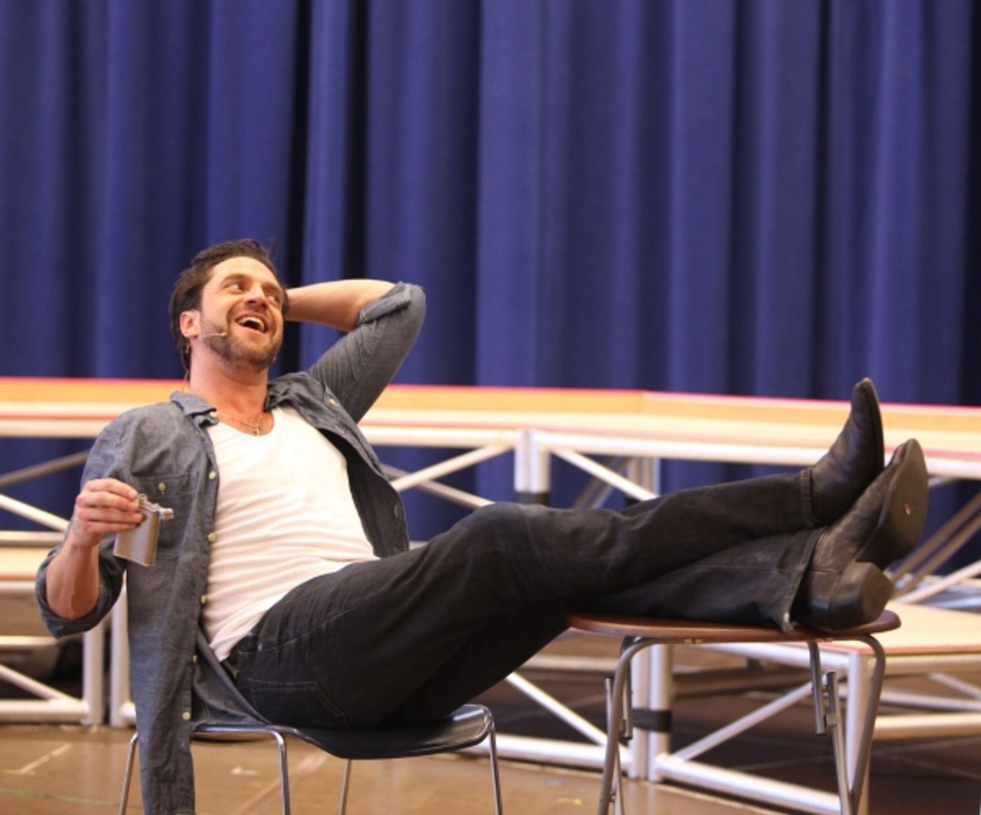Photo Coverage: Raul Esparza, Jessica Phillips & LEAP OF FAITH Meets the Press!  Image