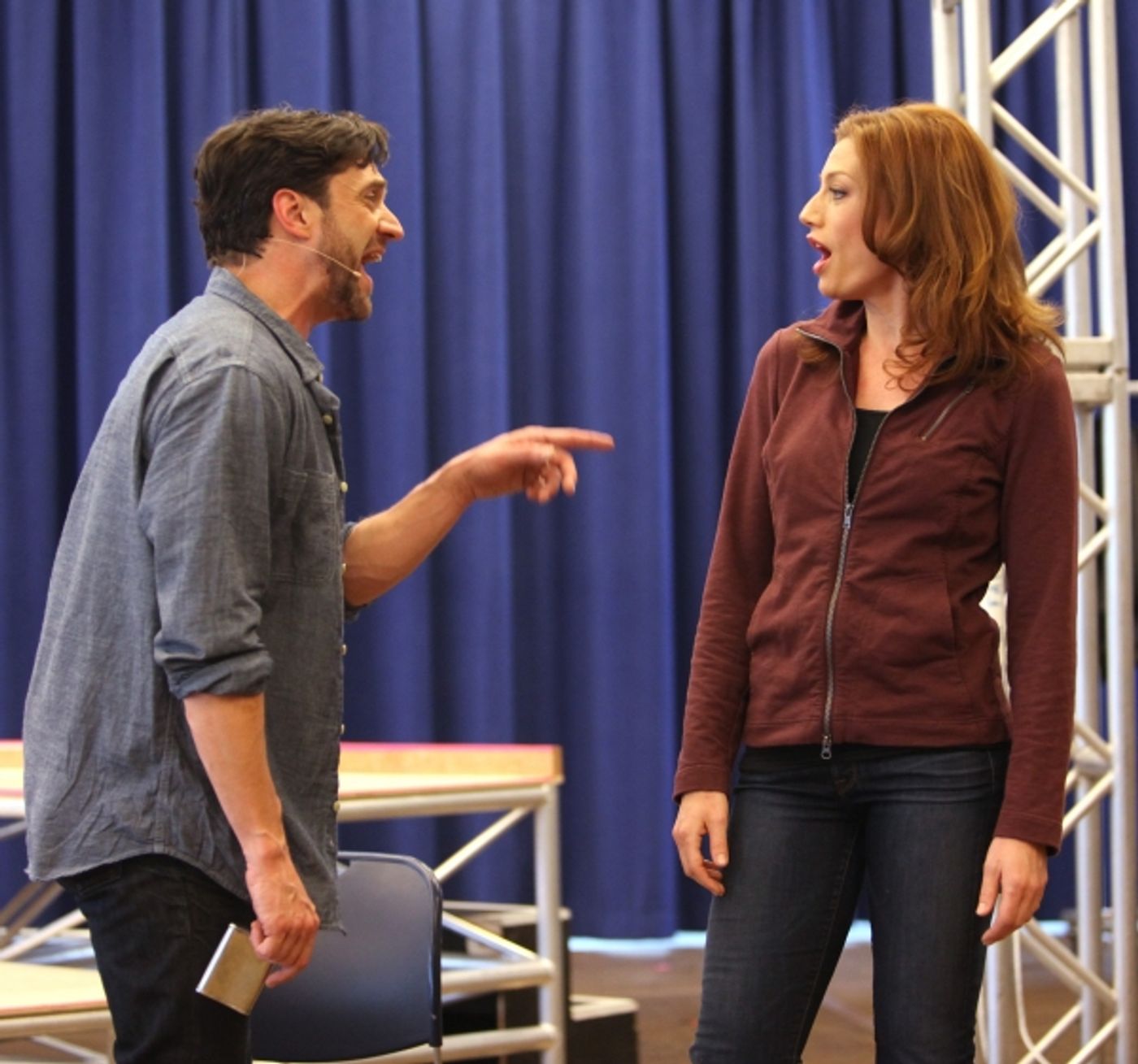 Photo Coverage: Raul Esparza, Jessica Phillips & LEAP OF FAITH Meets the Press!  Image