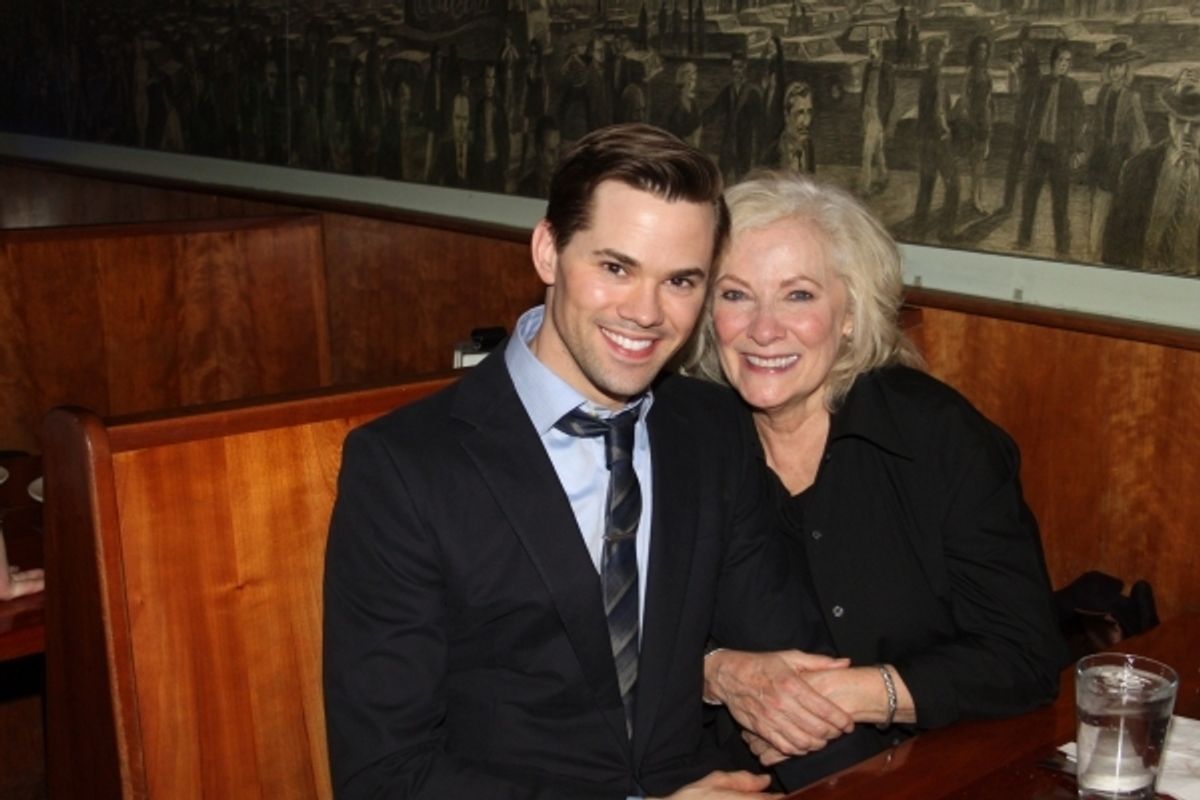 Andrew Rannells and Betty Buckley.  Photos by Linda Lenzi at 