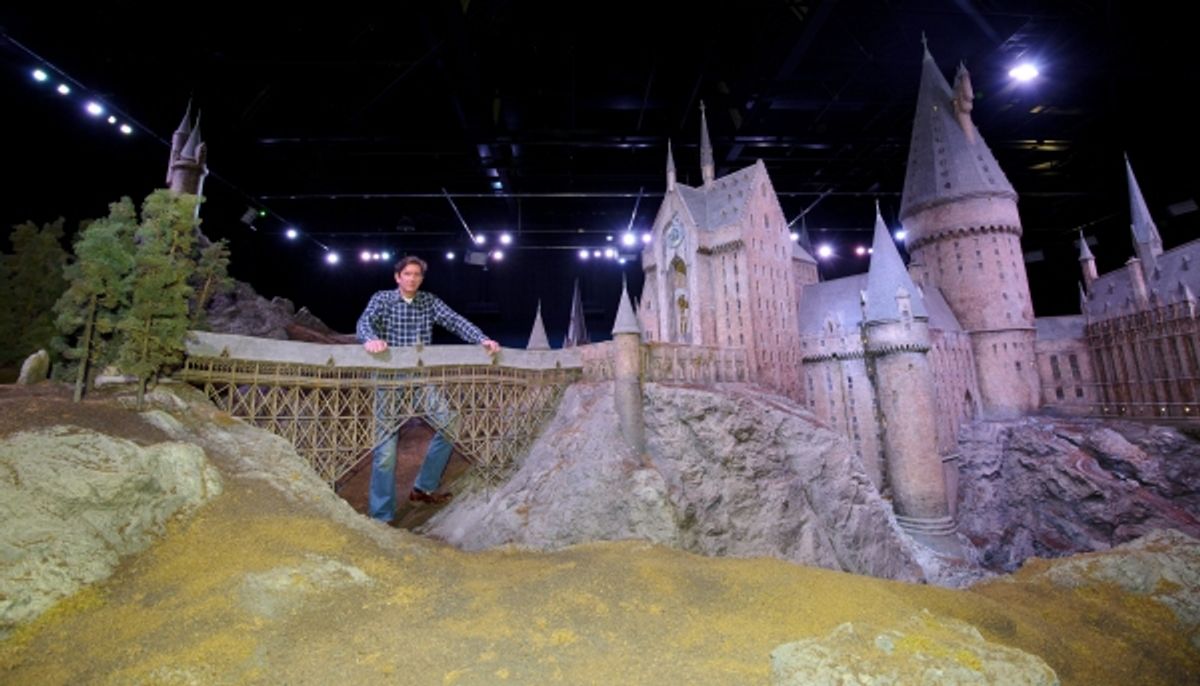 Jose Granel with Hogwarts Castle  at 