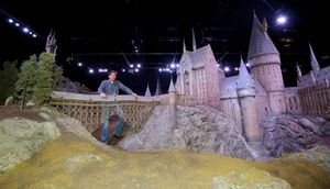 Jose Granel with Hogwarts Castle @ BroadwayWorld Jose Granel with Hogwarts Castle Photo