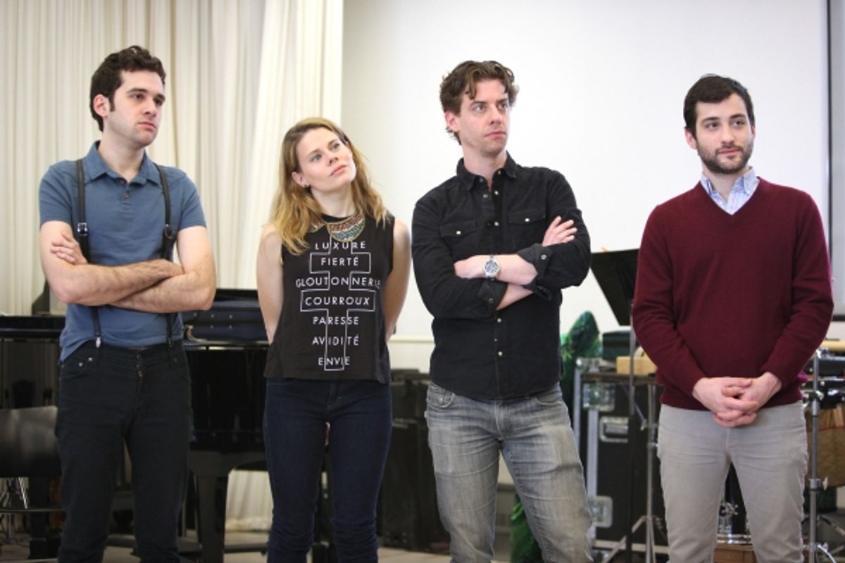 Christian Borle & Celia Keenan-Bolger & Adam Chanler-Berat & Teddy Bergman  at 