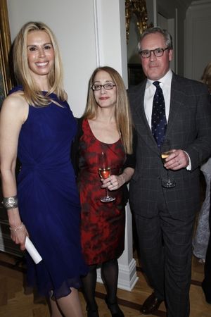 Patty Farmer, Laura Ross (editor) and Vantage Press publisher David Lamb. Photo