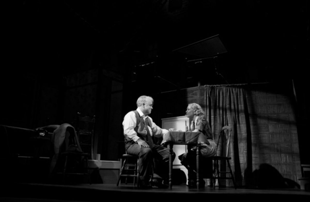 Philip Seymour Hoffman and Linda Emond at 