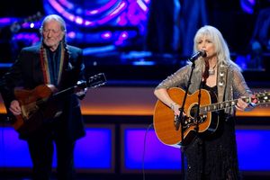 Willie Nelson and Emmylou Harris pictured at The Smith Center For The Performing Arts Photo