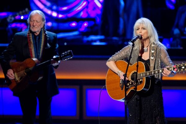 Willie Nelson and Emmylou Harris pictured at The Smith Center For The Performing Arts Photo