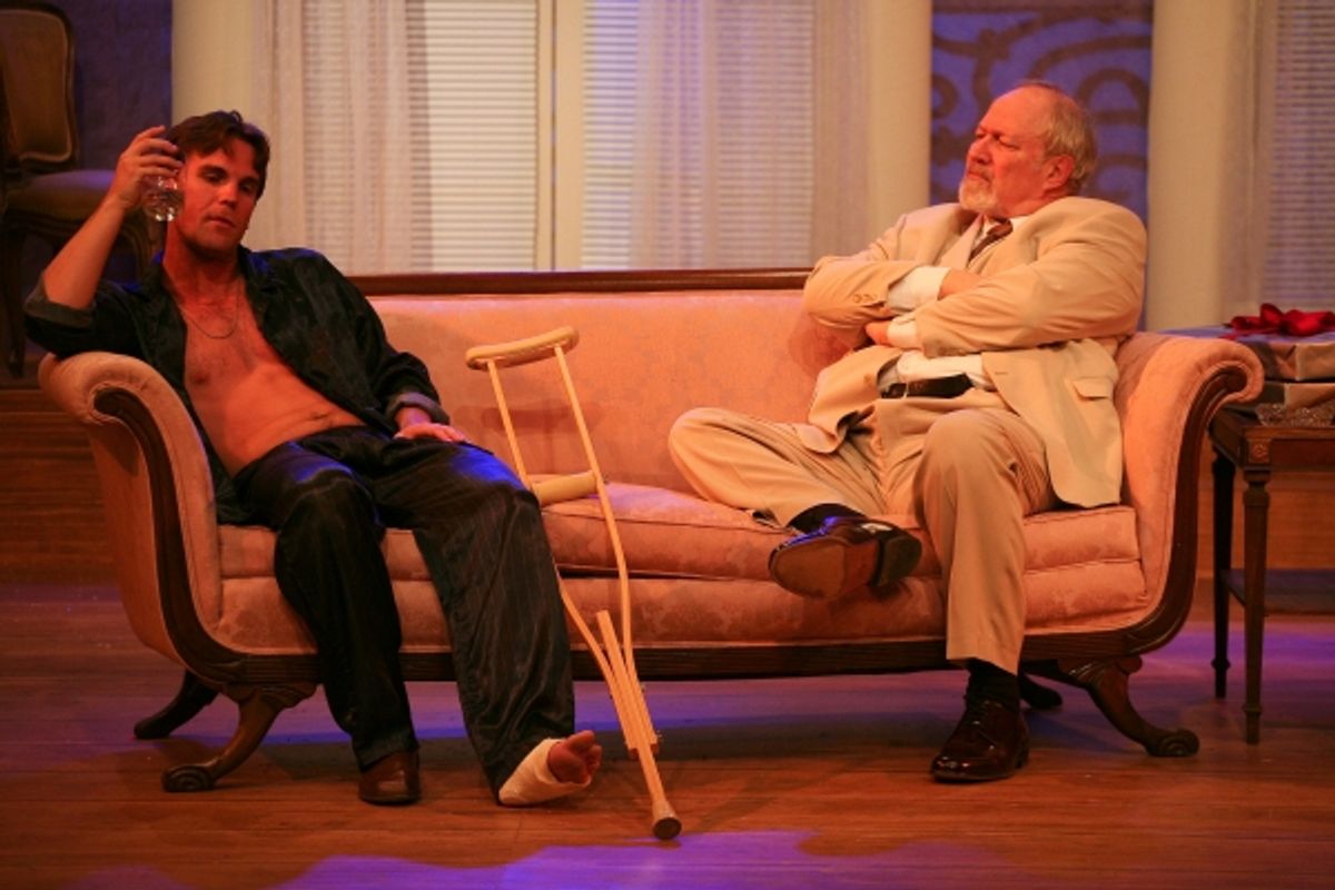 Clint Campbell as Brick and Charles Siebert as Big Daddy at 
