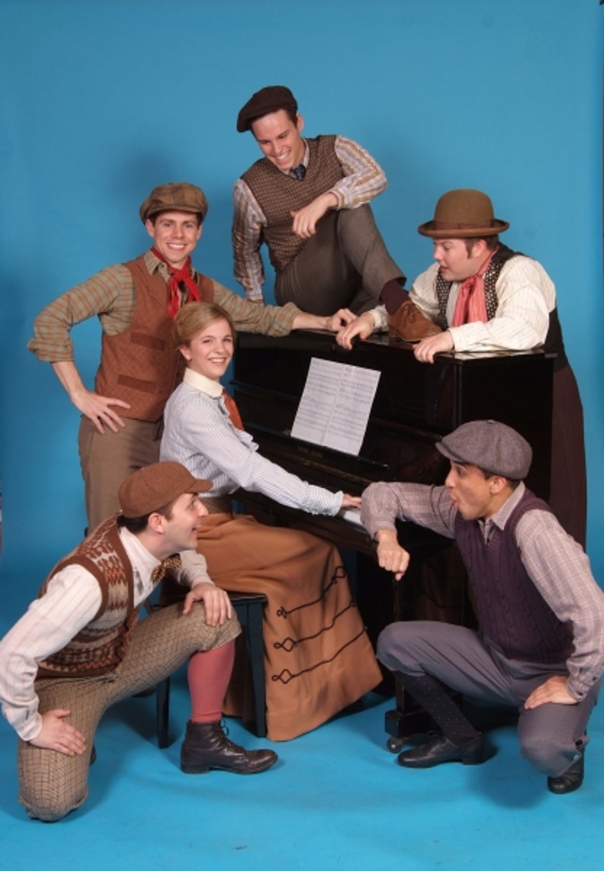 CiarÃ¡n McCarthy, Neil Starkenberg and Zach Johnson. Lower row: Jeremy Lucas, Evie Hutton and Erick Paul
 at 