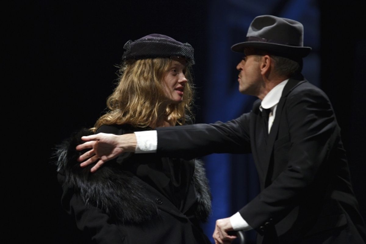 Anna Sinyakina and Mikhail Baryshnikov at 