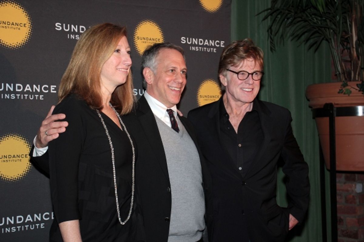 Keri Putnam, Philip Himberg, Robert Redford at 