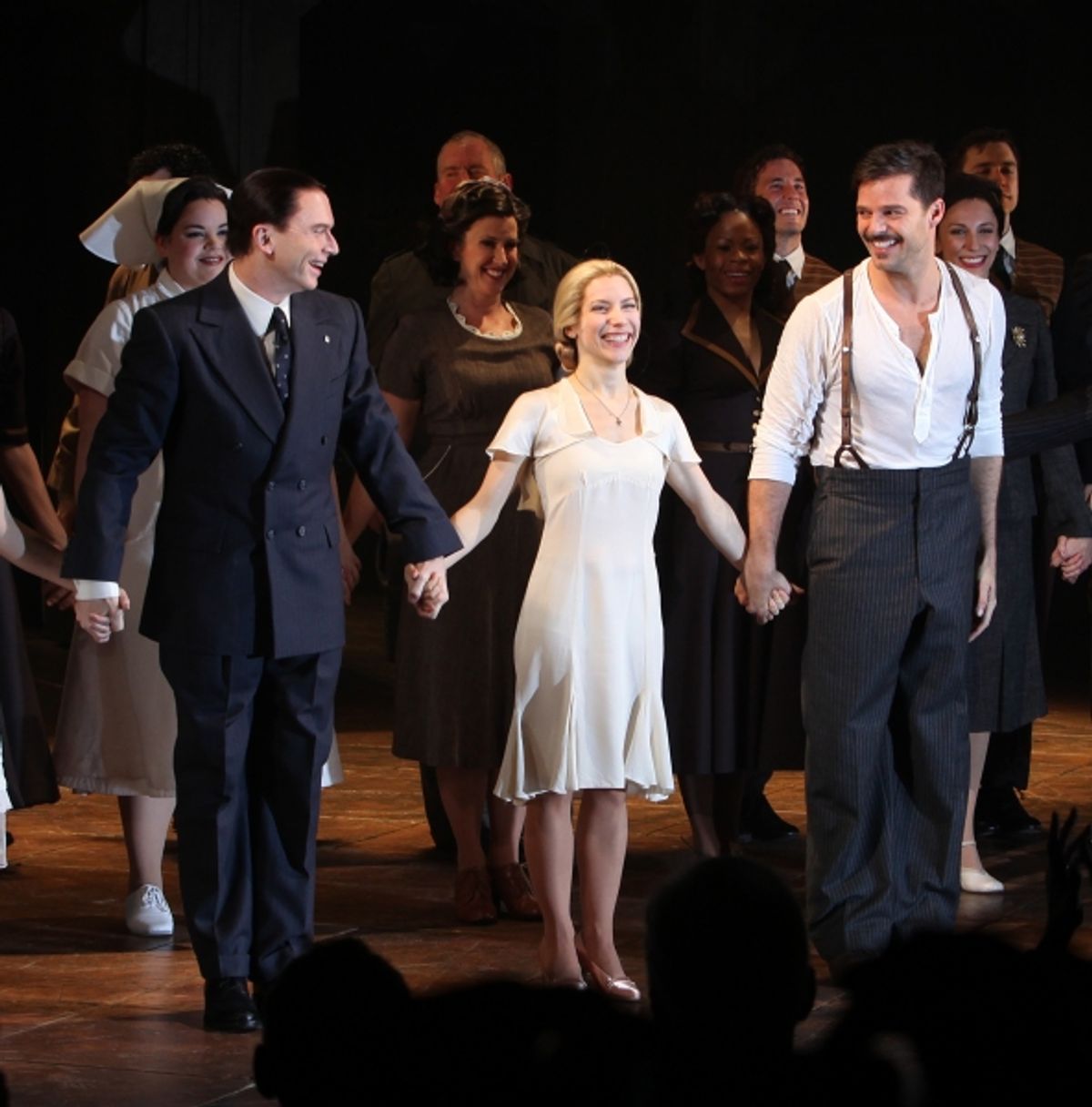 Michael Cerveris, Elena Roger & Ricky Martin at 