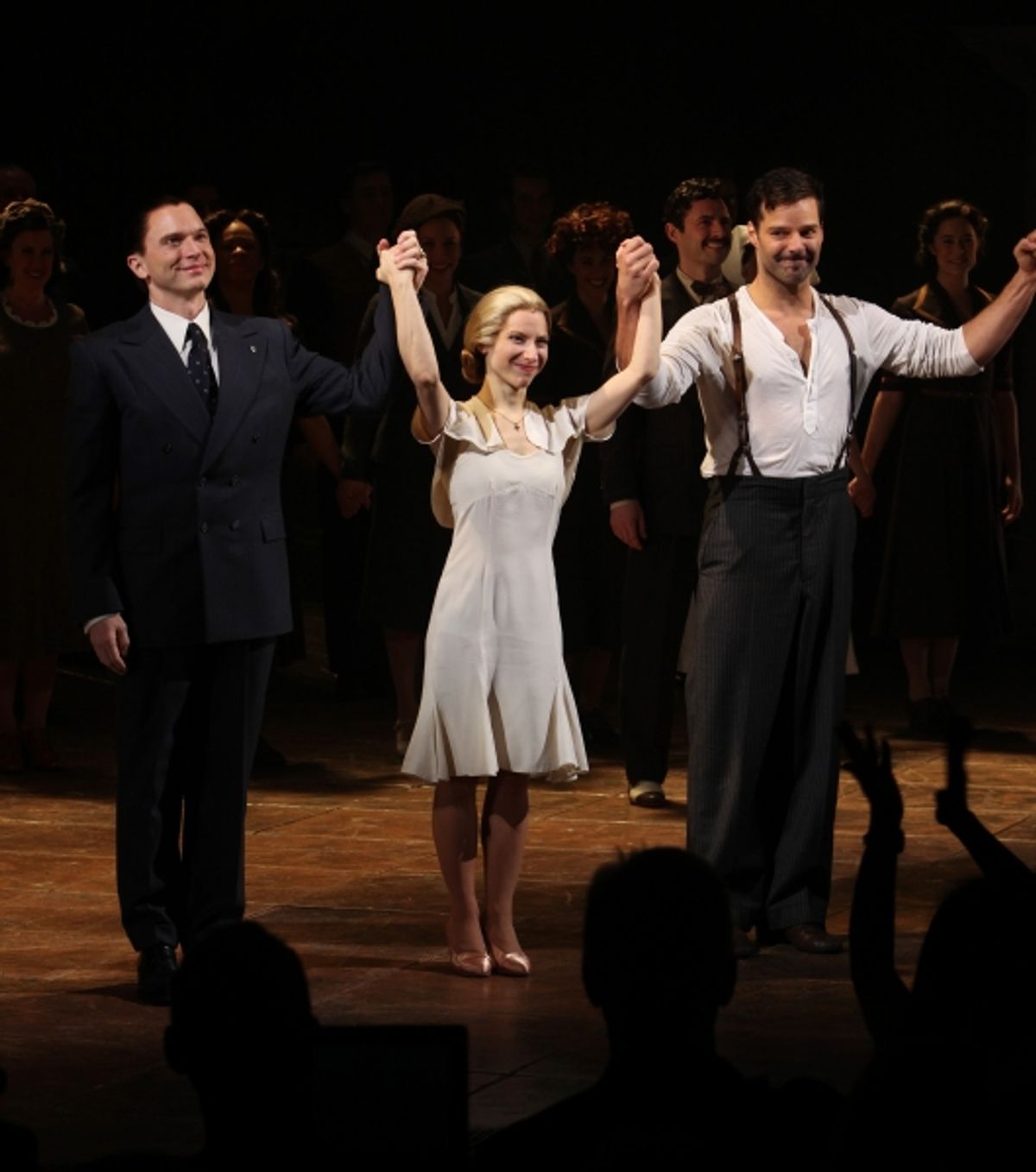 Michael Cerveris, Elena Roger and Ricky Martin  at 