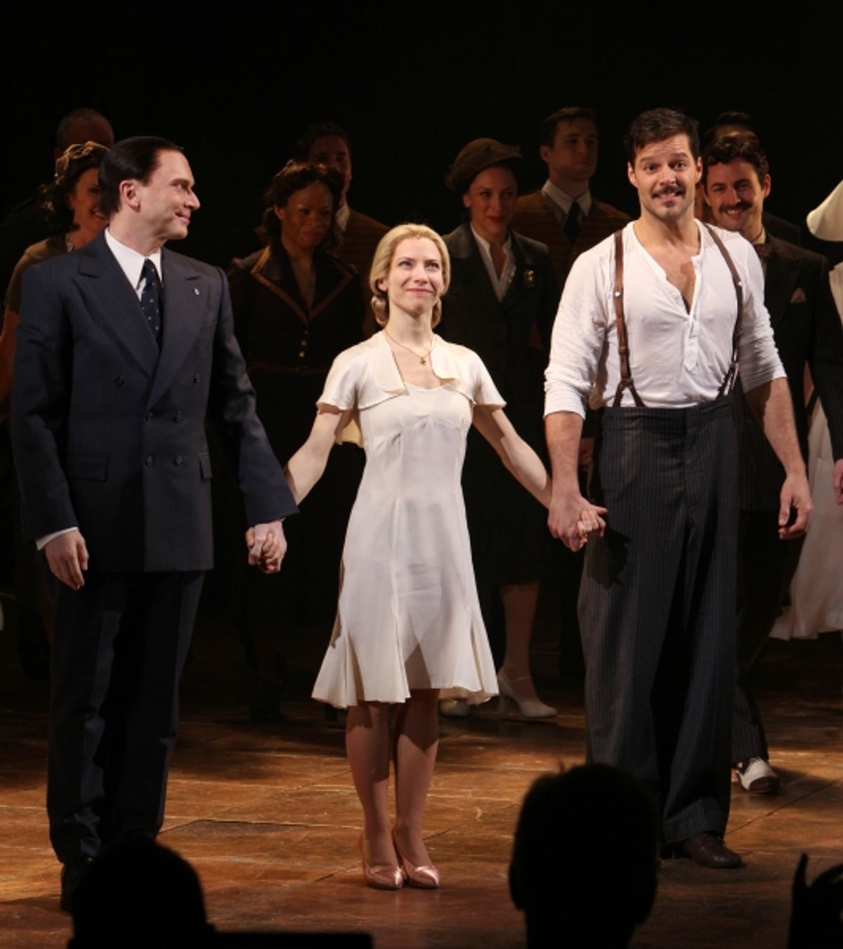 Michael Cerveris, Elena Roger and Ricky Martin at 