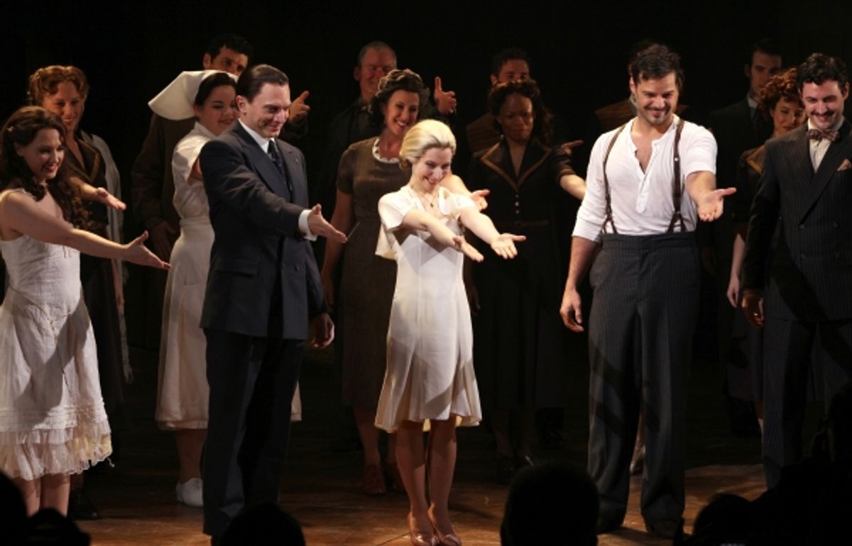 Michael Cerveris, Elena Roger, Ricky Martin & Max Von Essen with Ensemble Cast at 