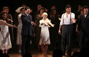 Michael Cerveris, Elena Roger, Ricky Martin & Max Von Essen with Ensemble Cast Photo