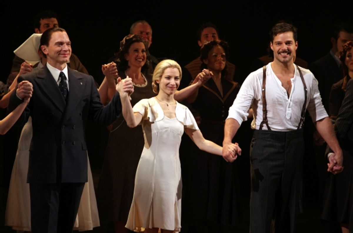 Michael Cerveris, Elena Roger & Ricky Martin at 