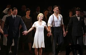 Michael Cerveris, Elena Roger & Ricky Martin with Ensemble Cast Photo