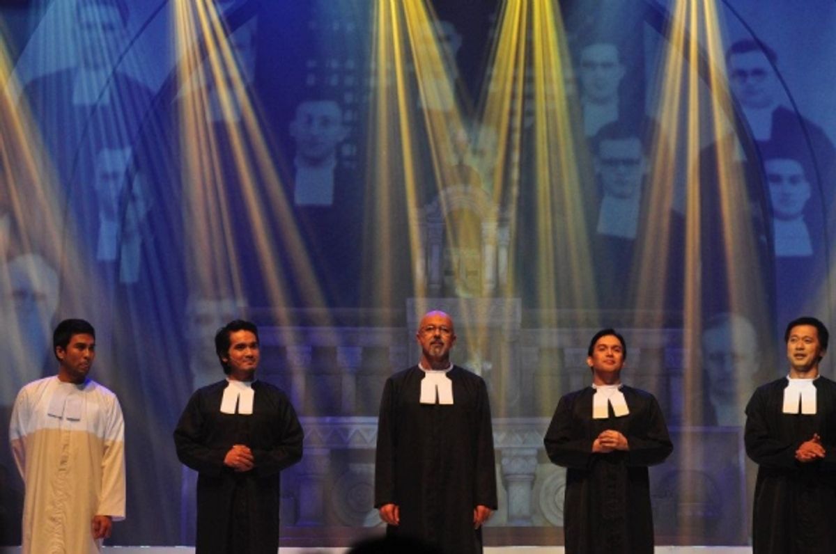 Floyd Tena, Al Gatmaitan, Michael de Mesa, Franco Laurel, Miguel Castro
 at 