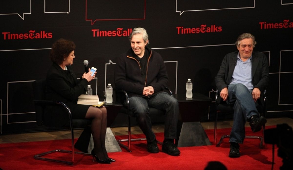 Robert De Niro & Paul Weitz with Janet Maslin at 