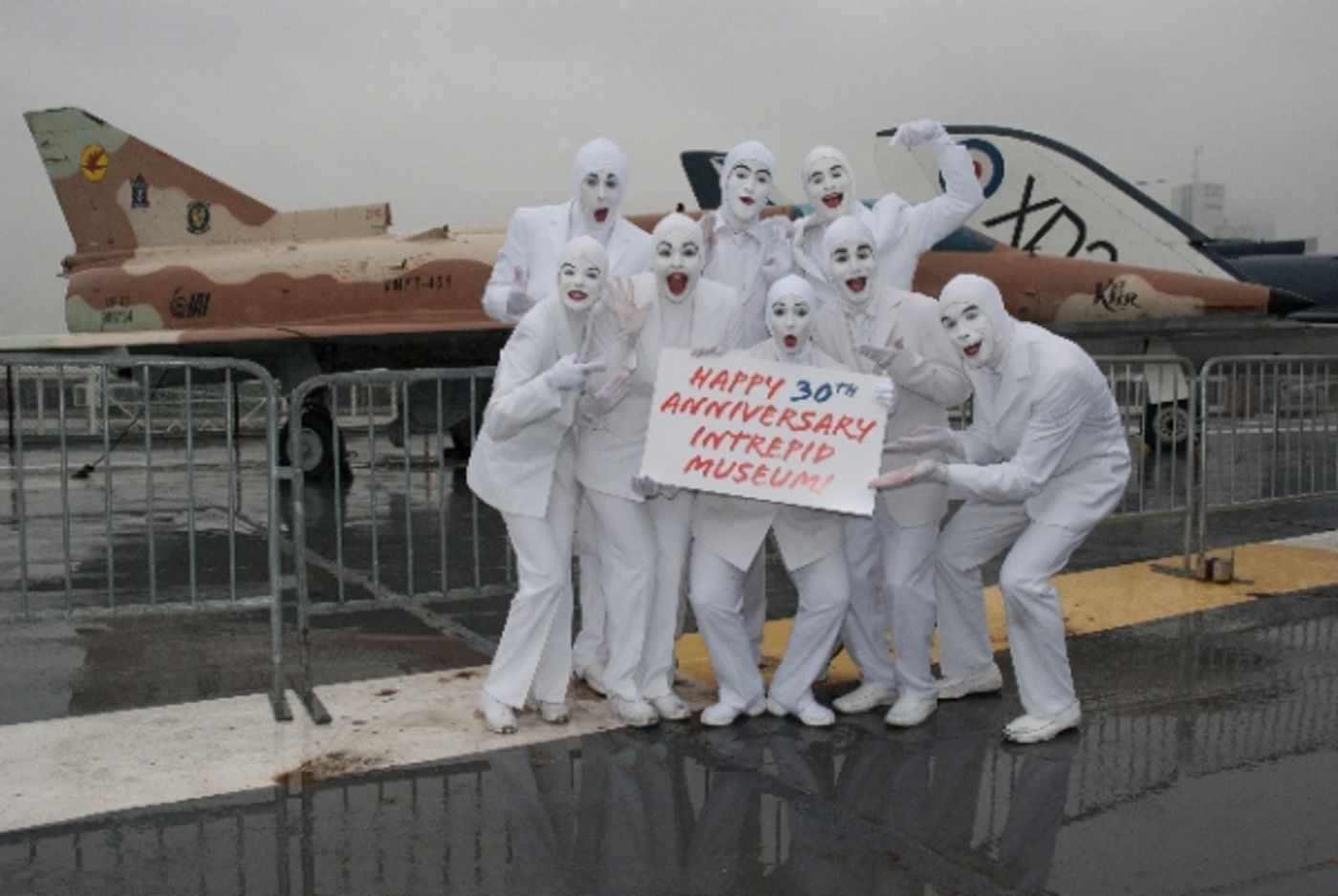 Photo Flash: Voca People Visits the Intrepid Air and Space Museum  Image