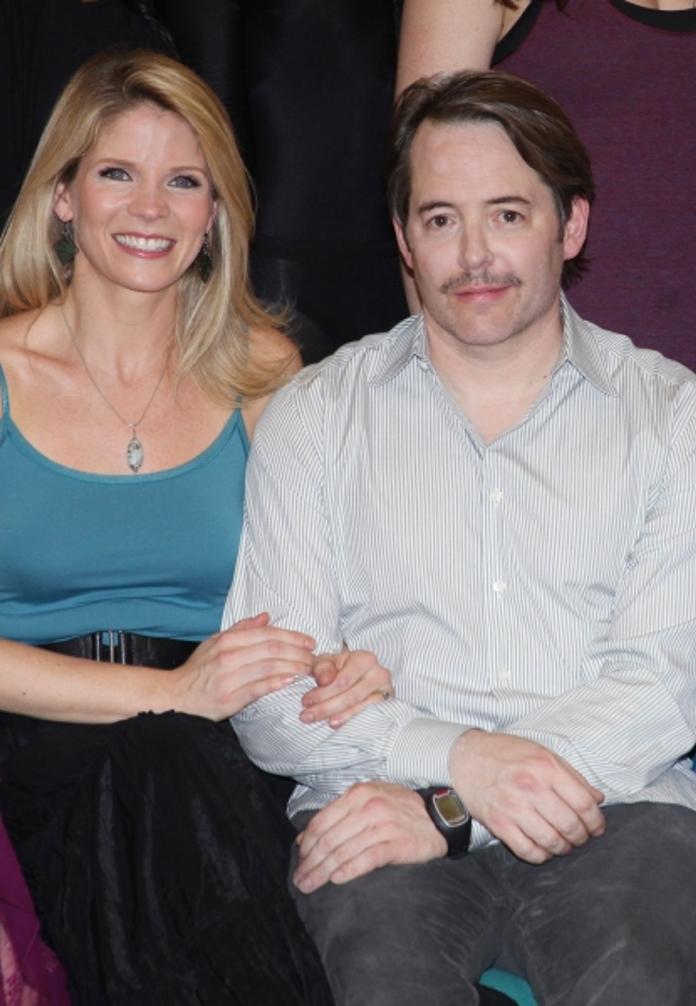 Photo Coverage: NICE WORK IF YOU CAN GET IT Meets the Press - Matthew Broderick, Kelli O'Hara and More!  Image