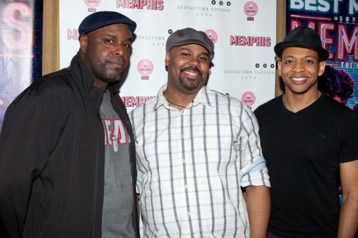 J. Bernard Calloway, James Monroe Iglehart and Derrick Baskin at 