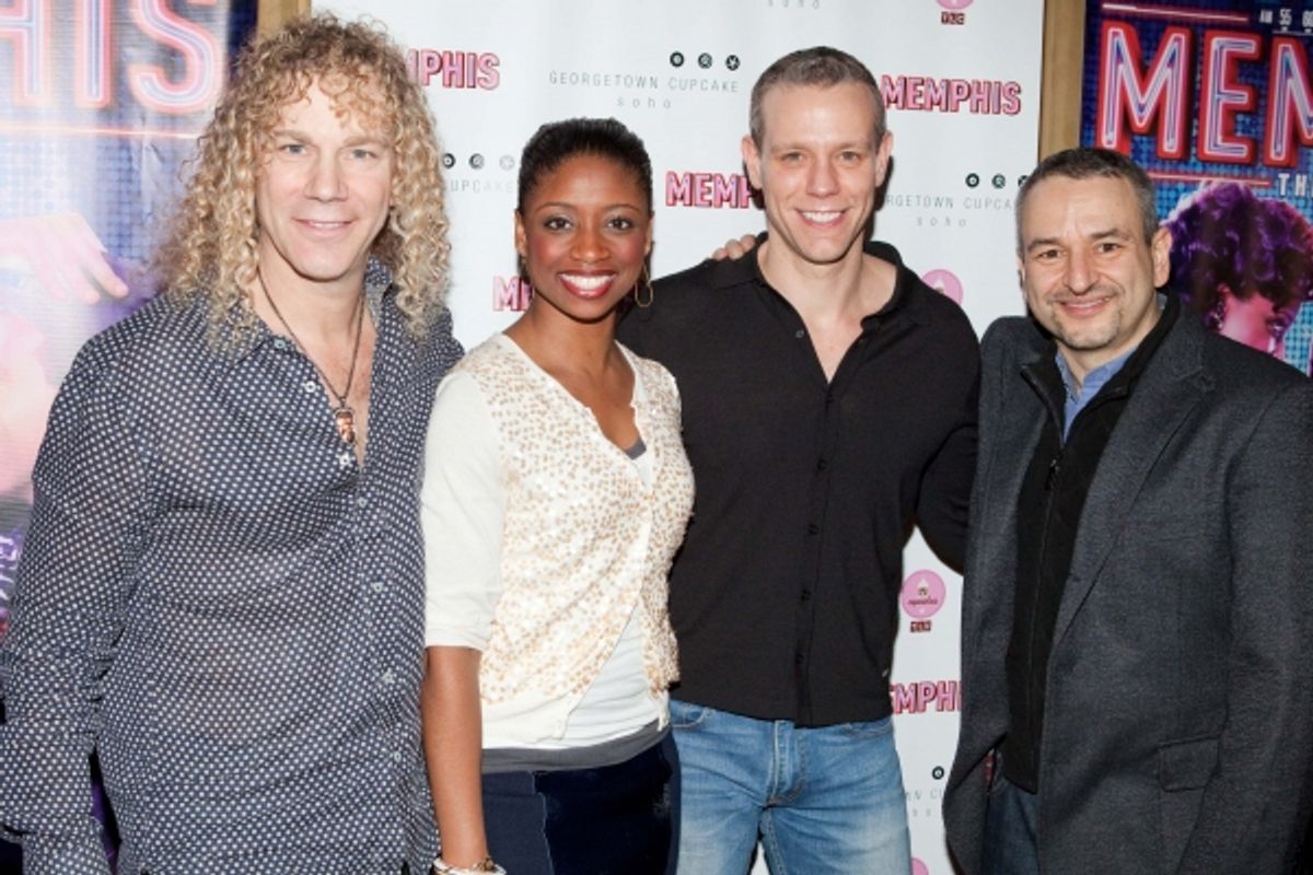 David Bryan, Montego Glover, Adam Pascal and Joe DiPietro at 