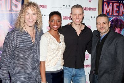 David Bryan, Montego Glover, Adam Pascal and Joe DiPietro Photo