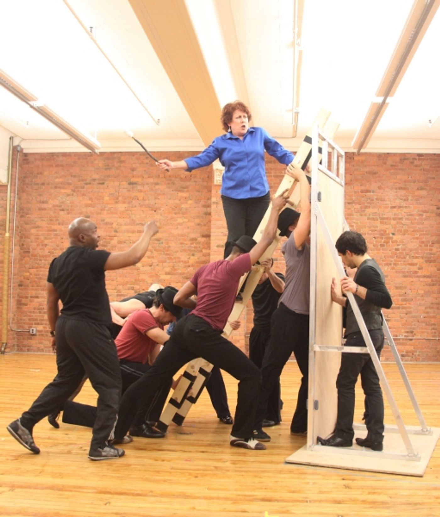 Photo Coverage: NICE WORK IF YOU CAN GET IT Meets the Press - Matthew Broderick, Kelli O'Hara and More!  Image