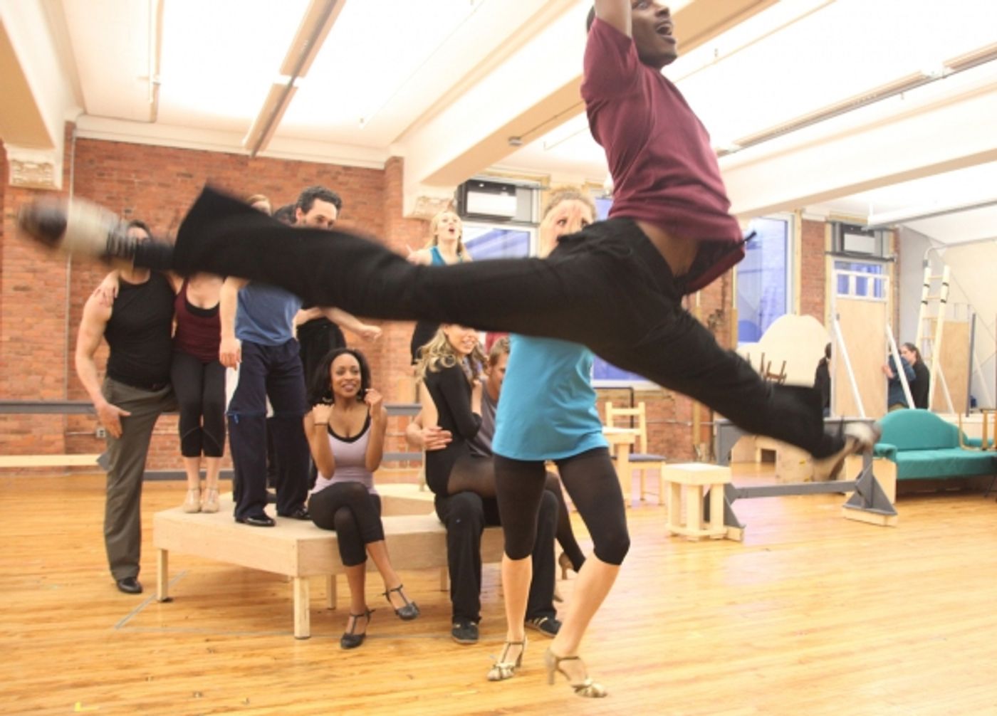 Photo Coverage: NICE WORK IF YOU CAN GET IT Meets the Press - Matthew Broderick, Kelli O'Hara and More!  Image