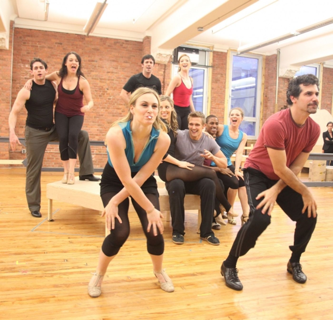 Photo Coverage: NICE WORK IF YOU CAN GET IT Meets the Press - Matthew Broderick, Kelli O'Hara and More!  Image