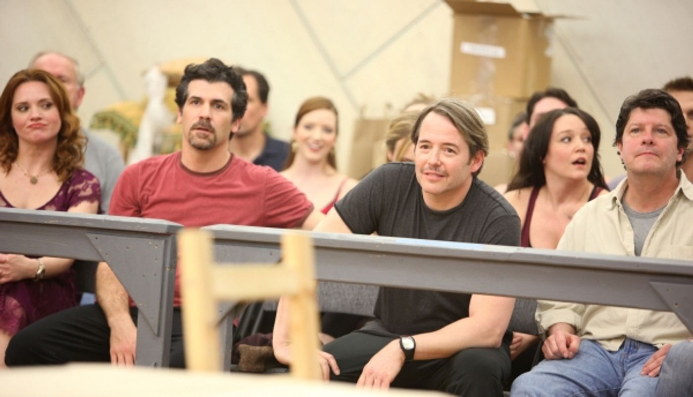 Photo Coverage: NICE WORK IF YOU CAN GET IT Meets the Press - Matthew Broderick, Kelli O'Hara and More!  Image