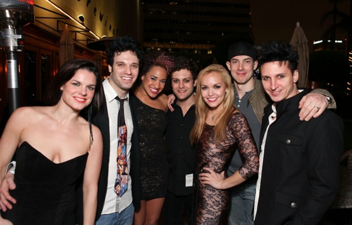 Leslie McDonel, Jake Epstein, Gabrielle McClinton, Van Hughes, Nicci Claspell, Scott J. Campbell and Joshua Kobak at 