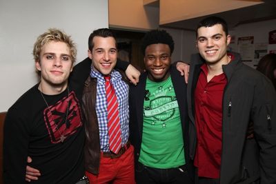 Gabriel Antonacci, Vince Oddo, Okieriete Onaodowan and Dan Gleason Photo