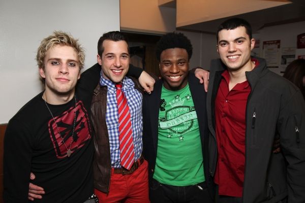 Gabriel Antonacci, Vince Oddo, Okieriete Onaodowan and Dan Gleason Photo