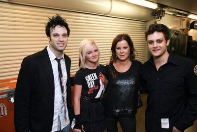 Jake Epstein, Eulala Scheel, Marcia Gay Harden and Van Hughes Photo