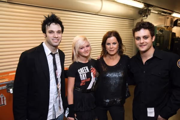 Jake Epstein, Eulala Scheel, Marcia Gay Harden and Van Hughes Photo