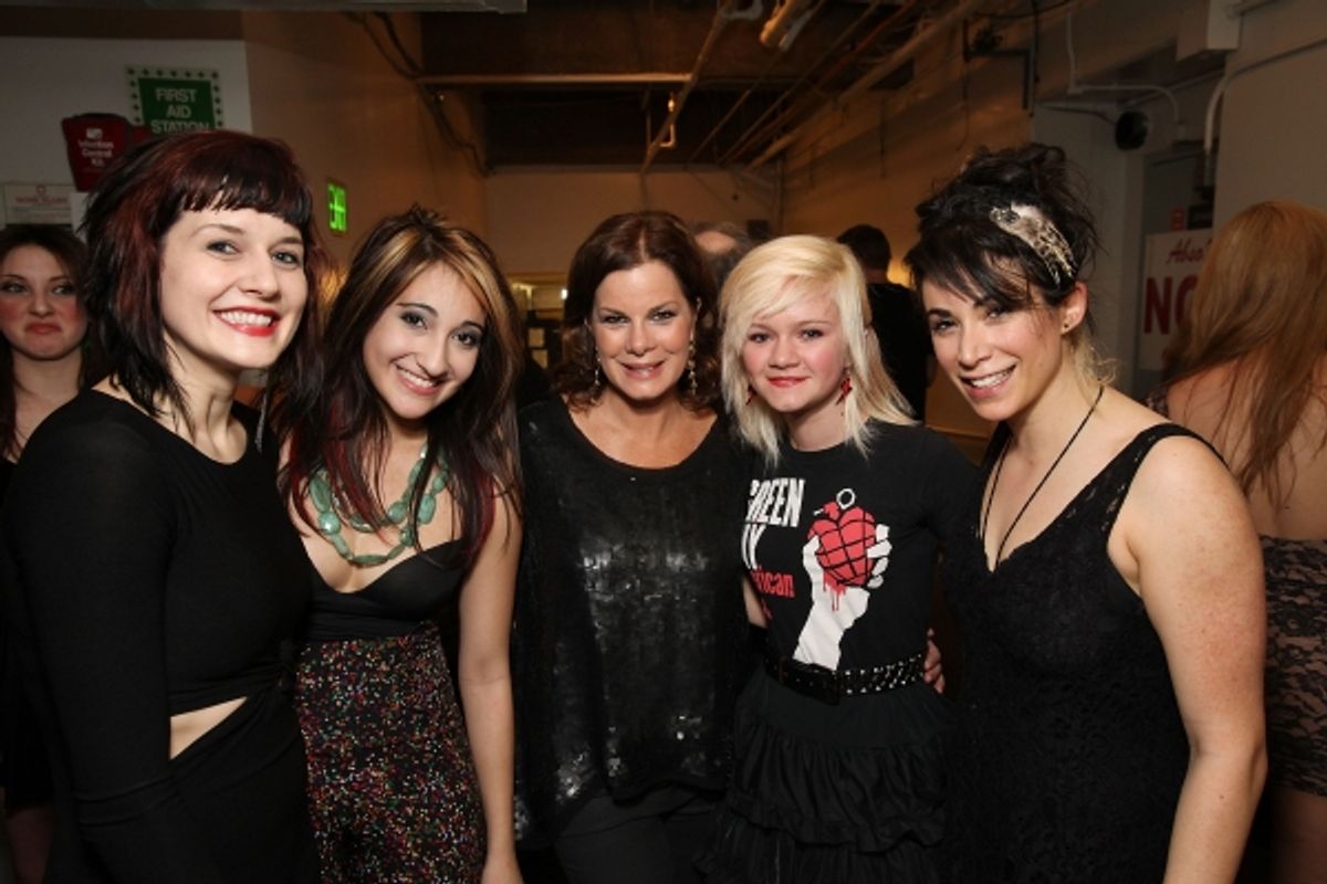 Jennifer Bowles, Krystina Alabado, Marcia Gay Harden, Eulala Scheel and Talia Aaron at 